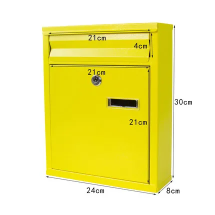 Villa Letter Box Rain Letter Box Wall Outdoor Outdoor Small Comment Box Creative European Style Lock Mailbox Mailbox