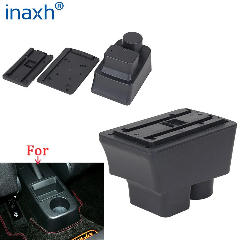 For Skoda FABIA Armrest For Skoda Fabia 2 Car Armrest box Retrofit parts Storage Box Interior Parts Car Accessories 2008-2014