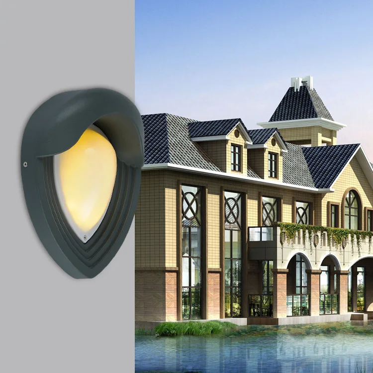 6W Outdoor Wall Lamp Ac85-265v Waterproof Led Porch Garden Torch Lights Courtyard Decoration Wall Light