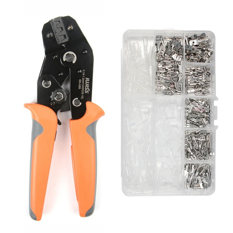 

SN-48B with 270PCS / 300PCS crimping tool DuPont terminal 3.96 6.3 crimping pliers JST-SM Molex connector 26-16AWG IWISS tool