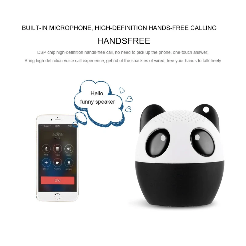 Minialtavoz Bluetooth inalámbrico, altavoz portátil de música Hifi para mascotas, caja de sonido para exteriores