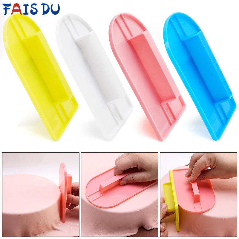 FAIS DU Fondant Cake Smoother Polisher Tools Decorating Icing Sugar Skin Cutting Roller Cutter Craft Mold Kitchen Accessories