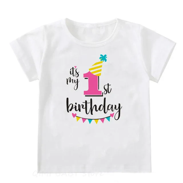 It\'s My First Birthday Family Matching Clothes Mommy Daddy and Daughter Son Birthday Tshirts Outfits  Girl Boy Party Tee