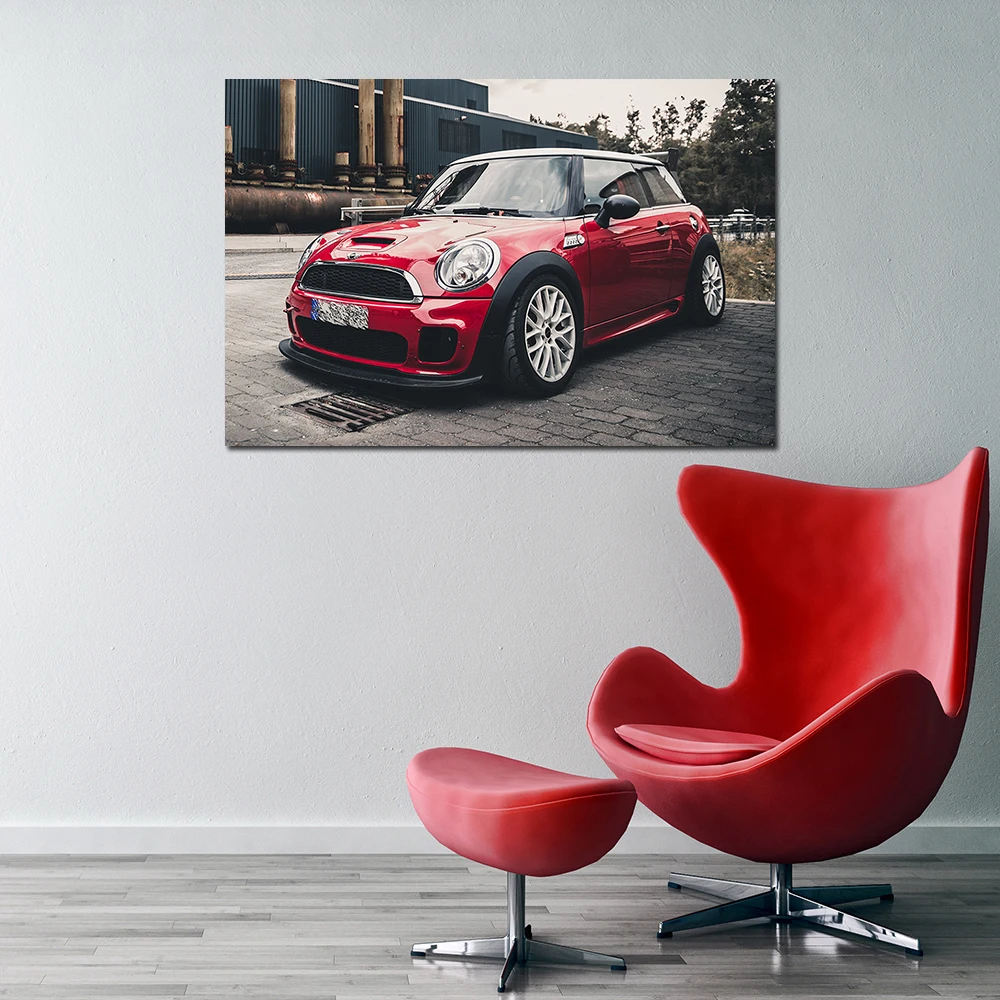 Wall Art Canvas Painting Mini Cooper S R56 Beautiful Car Poster Prints Modern Aesthetic Room Decor Picture