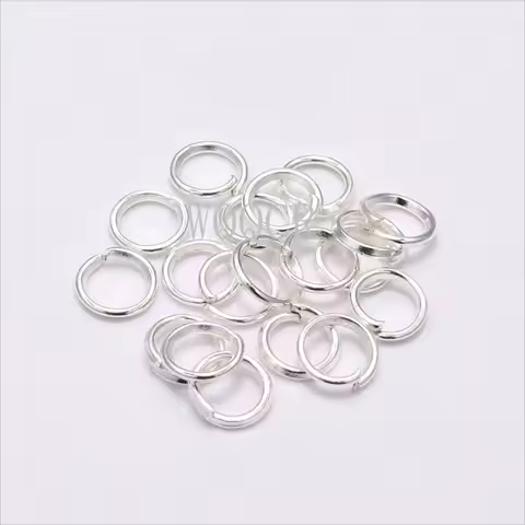 3-9MM 500PCS 1000PCS 925 Silver Open Jump Ring Gold Components DIY Jewelry Findings Opening Rings Jewelry Making Supplies