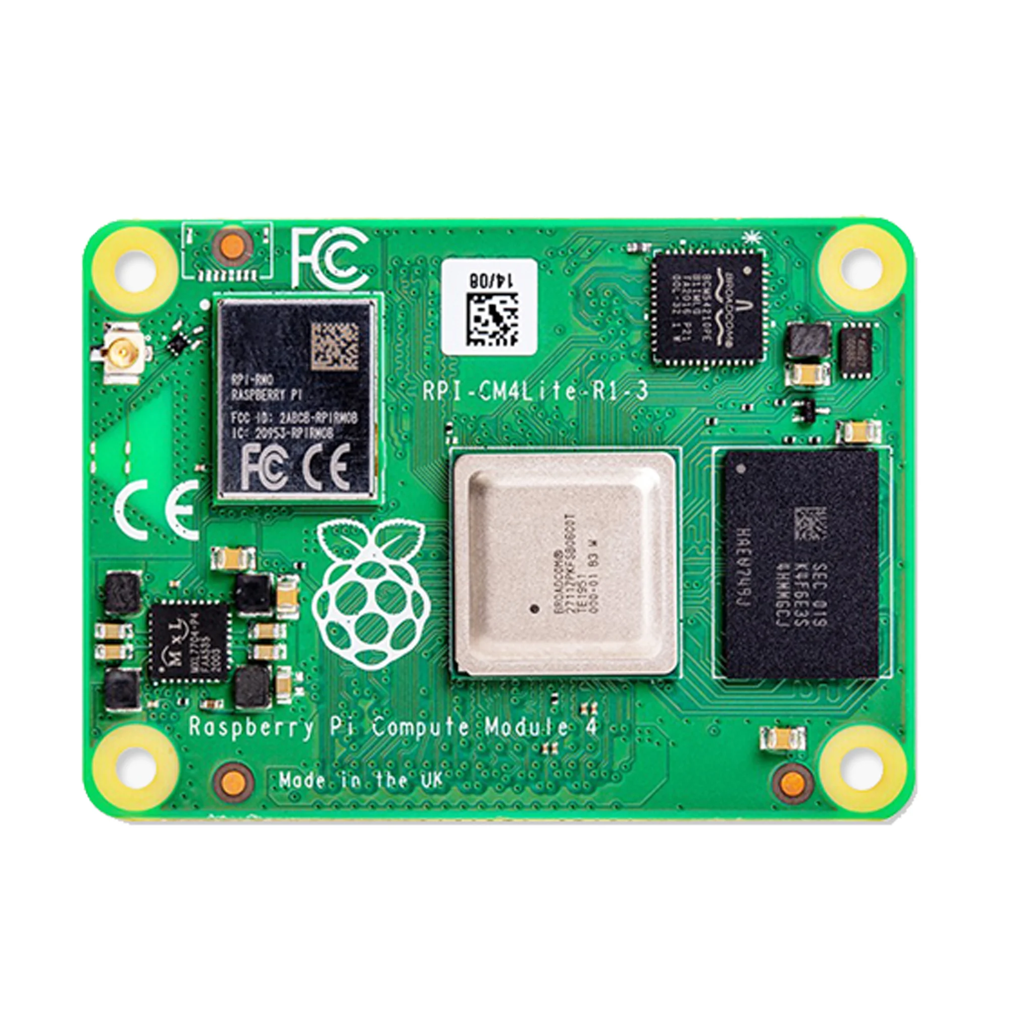 Imagem -06 - Raspberry pi Compute Module Cm4 2gb de Ram Lite Suporte Opcional Wi-fi Bluetooth Novo