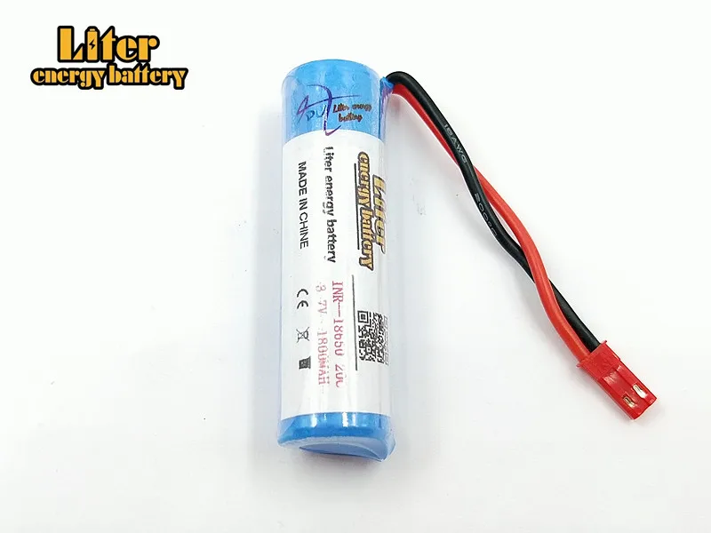 3,7 V 1800mAH fernbedienung hubschrauber flugzeug zylindrischen lithium-batterie 3,7 V 1800mAH 15C entladung lithium-eisen 18650