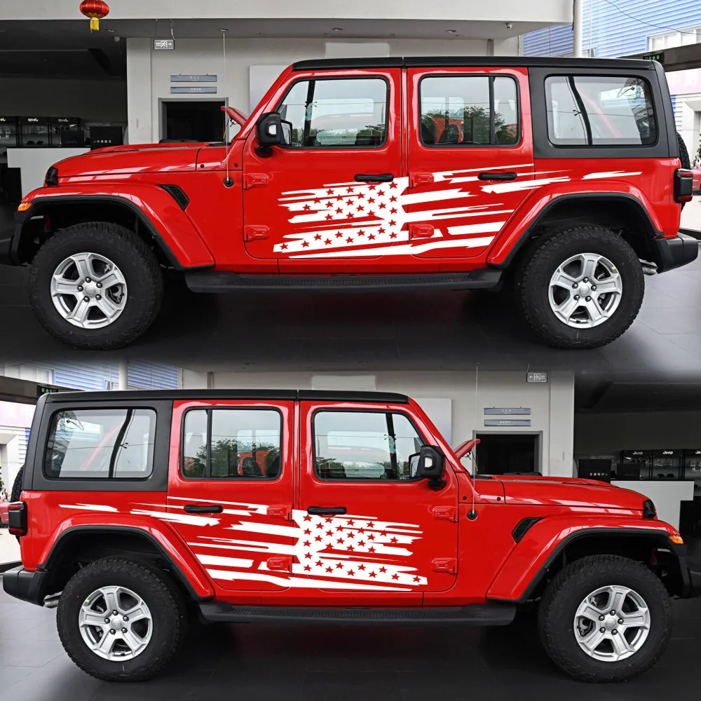 

Doordash 2PCS Mountain Adventurers Sticker Suv Car Stickers for Door Edge Graphics Vinyl Decals Jeep Wrangler JK TJ Auto Parts