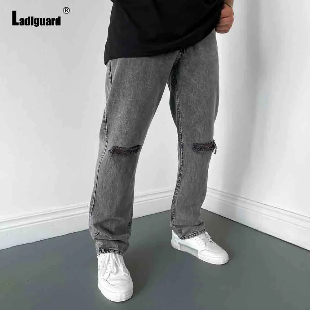 Ladiguard Men Jeans Stand Pocket Demin Pants Male Fashion Hip Hop Trouser Outdoor Casual Skinny Pants Sexy Mans Clothing 2023