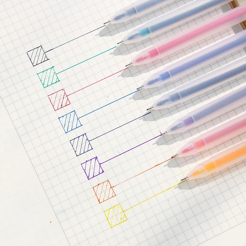 1 PC Deli Color Gel Pen Stationery Student Art A119 image 2
