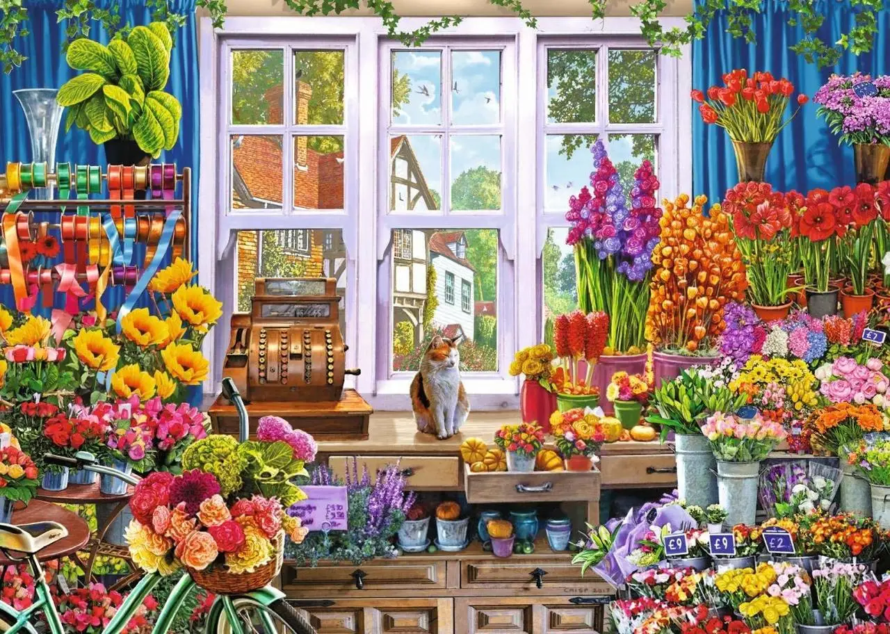 

JOHNSON Flower Shop Window Curtains Indoor Room Cottage backgrounds High quality Computer print wedding backdrop