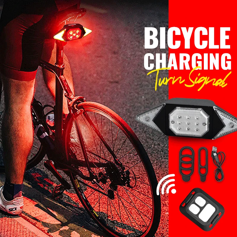 Bicycle Charging Turn Signal Rechargeable Ultra Bright Waterproof Sturdy Back Bike Light Bike Accessories For Bicycle