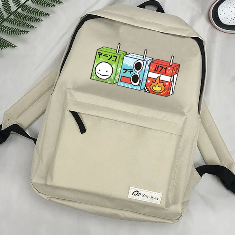 Dream Smp Schoolbag Backpack Teenagers Computer Outdoor Laptop Travel Boys Girls Cartoon Bags