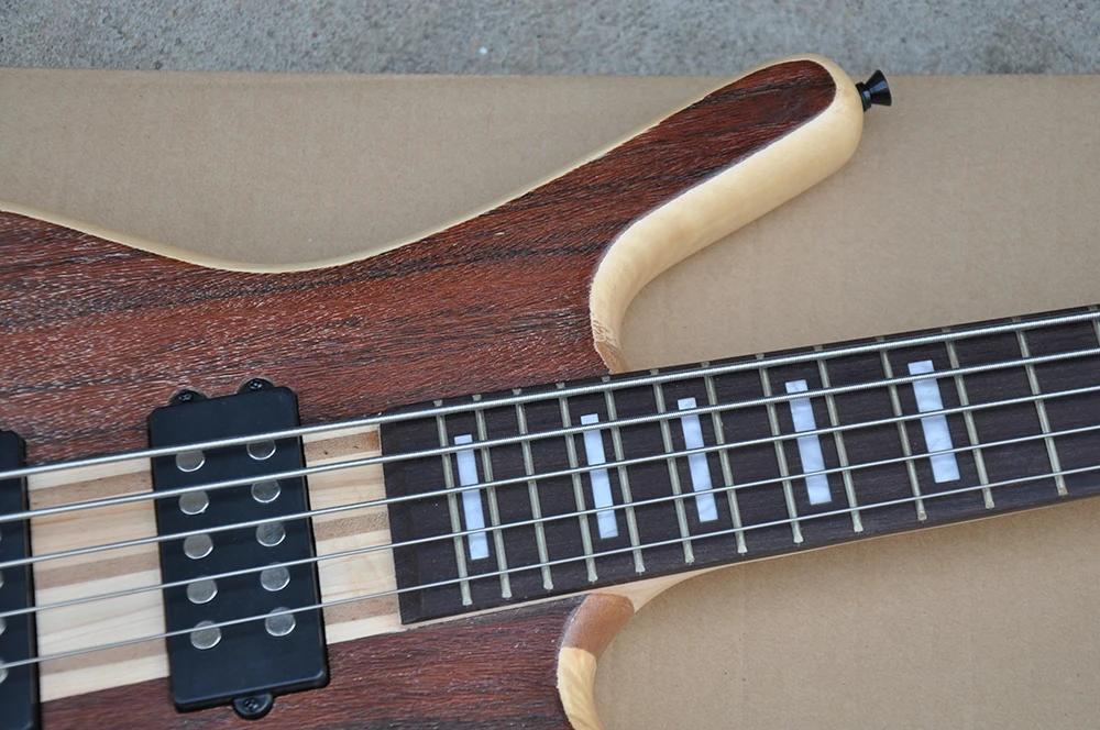 5 Strings Neck-thru-body Electric Bass Guitar with Rosewood fretboard,Providing Customized Service