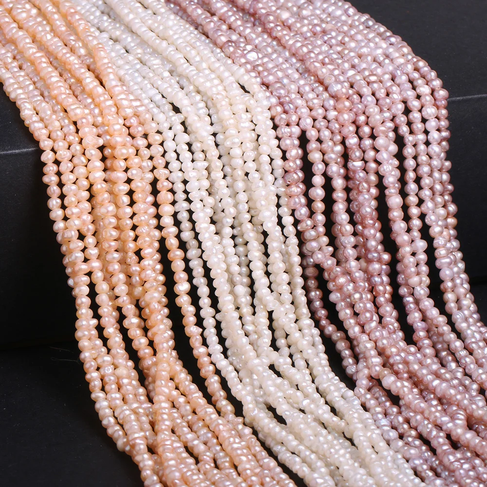 

Natural Freshwater Cultured Pearls Beads Potato Shape 100% Natural Pearls for Jewelry Making DIY Strand 14 Inches