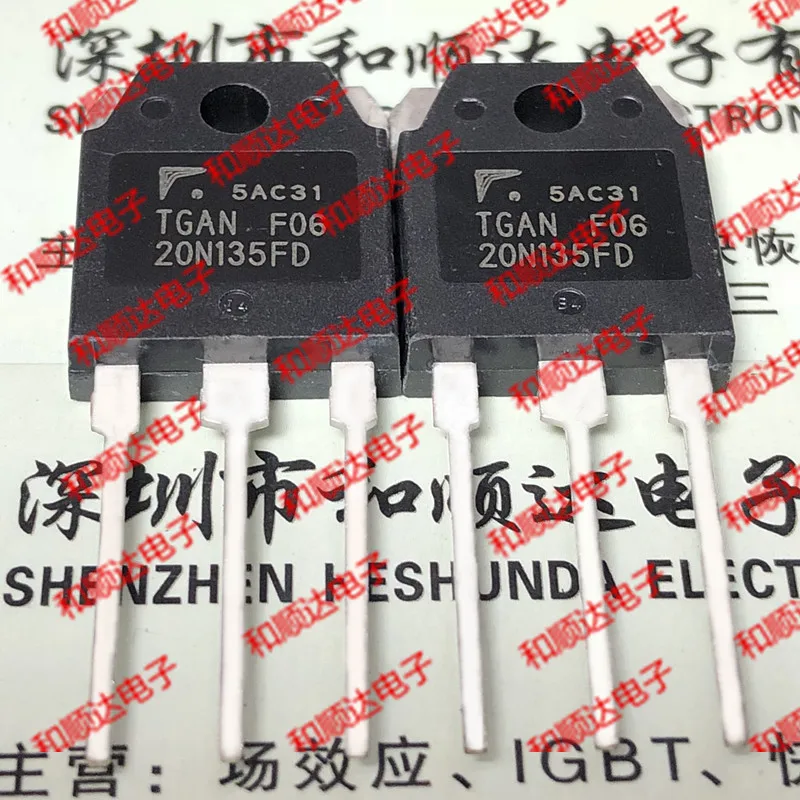 New (2piece) TGAN20N135FD  TO-3P 1350V 20A TO3P