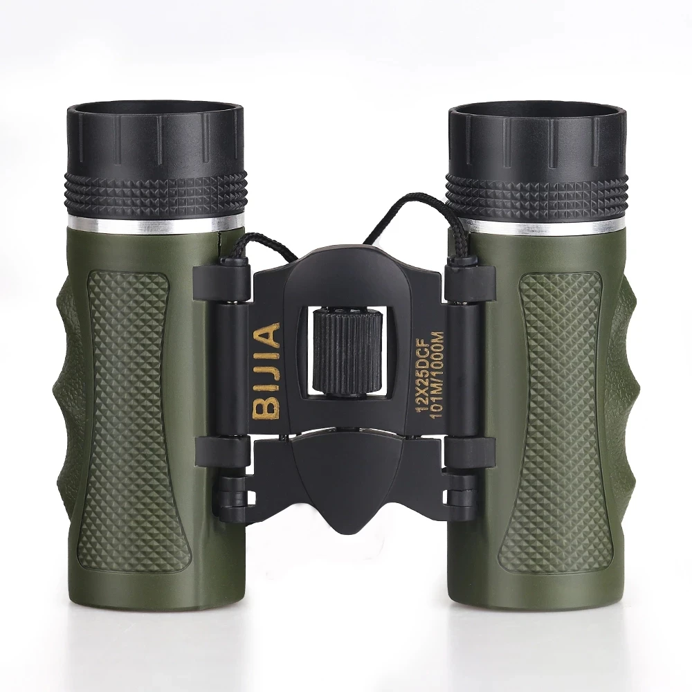 

Bijia Professional Binoculars 12x25 Wide Angle Binoculars Camping Mini Outdoor Folding Living Waterproof Telescope