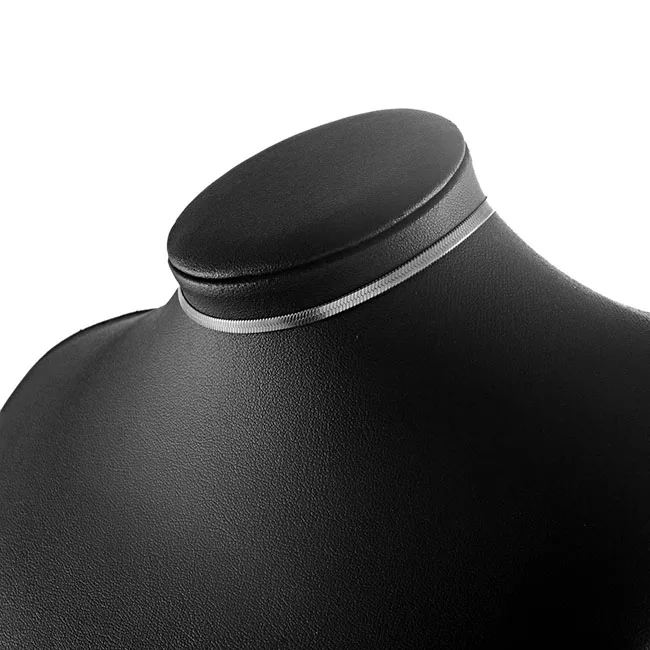 3mm Edelstahl-Flachkette, wasserdicht, schlanke Schlangenkette, Geschenk für Männer und Frauen, Schmuck – Detail 2