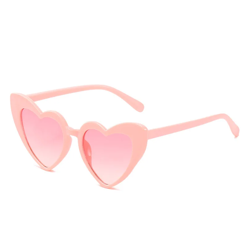 Kids Heart Shape Sunglasses Brand Designer Fashion Love Heart-Shaped Sun glasses Girls Eyewear Outdoor Cute Lovely UV400