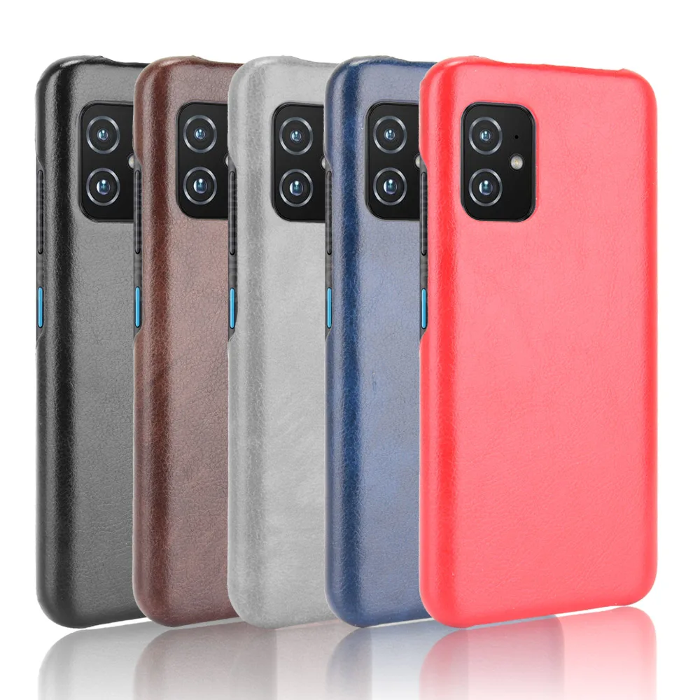 For Asus Zenfone 10 10Z PU Leather Cases For Asus Zenfone 9 8 ZS590KS 9 10 10Z  Slim Fitted Back Cover Case