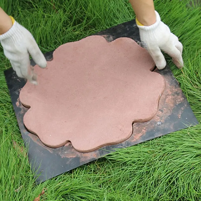 Step Stone Path Maker stampo per calcestruzzo fai-da-te pavimentazione in cemento paesaggio piastrella per pavimenti stampo per pavimentazione per giardino cortile