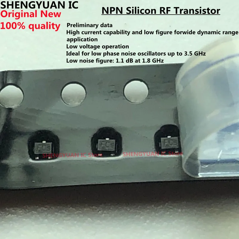 50PCS BFR380FH6327 BFR380F H6327 FCs FC TSFP-3 BFR380FE6327 BFR380F E6327 BFR380 NPN Silicon RF Transistor  100% New original