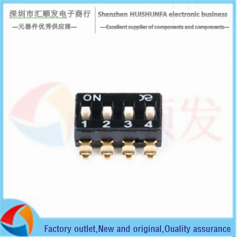 2 шт.! DSIC04LSGET 2,54 мм Шаг 4-значный Высокочувствительный чип dip-переключатель/dip-кодовый переключатель