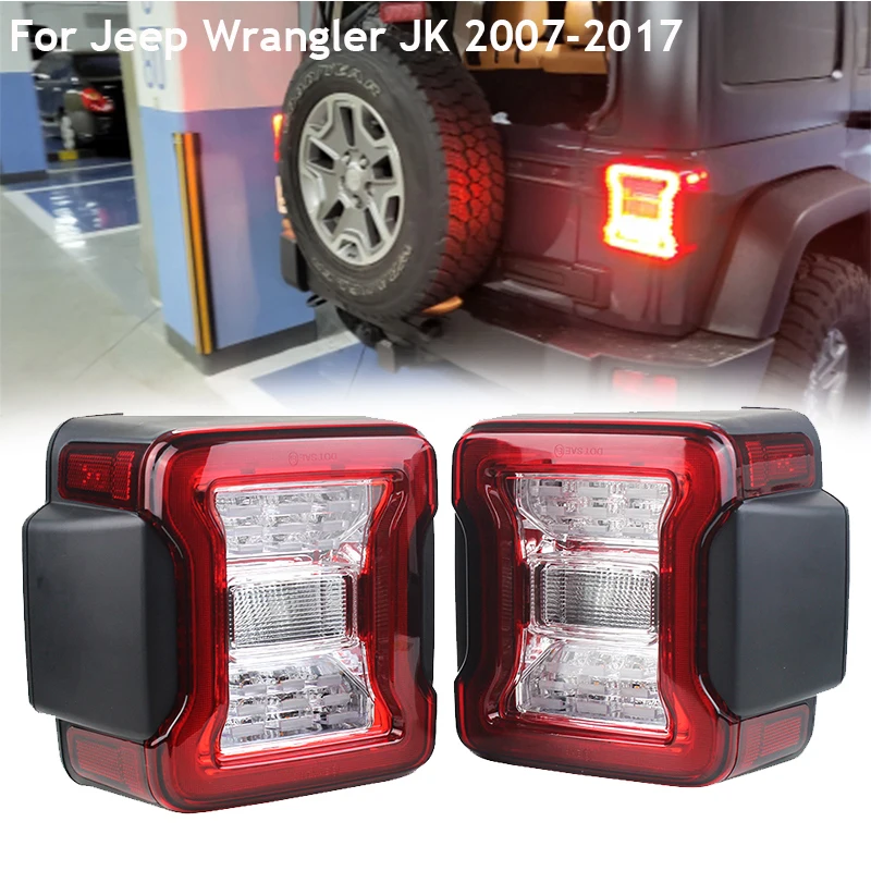 

For Jeep Wrangler Jk Tail Lights Led Rear Lamp Day Light for Jeep Wrangler JK 2007-2017