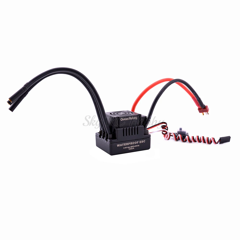 Upgrade Sensorless 60A 80A 120A S-80A S-120A Brushless ESC Electric Speed Controller with 5.5V / 3A BEC for 1/8 1/10 RC Car