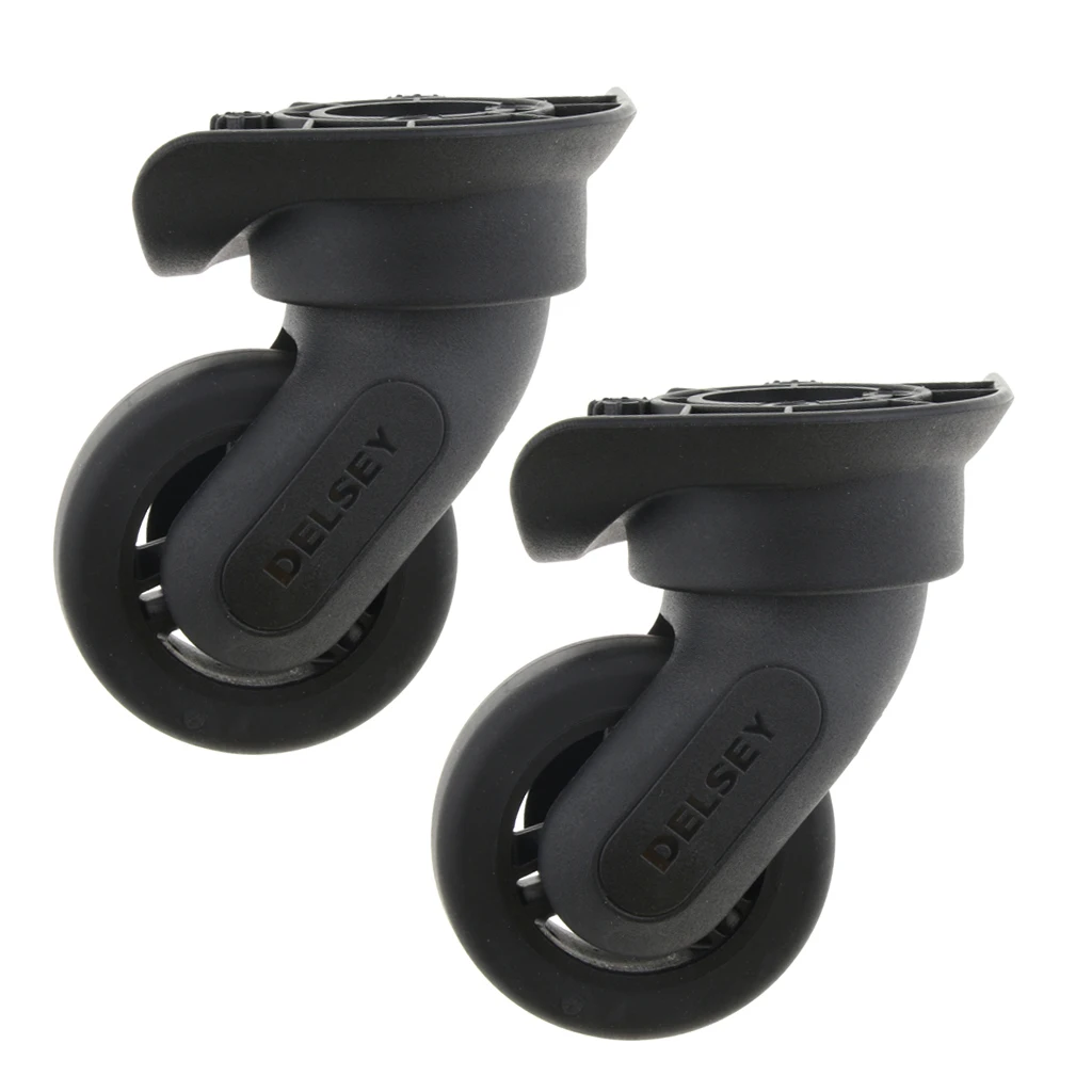 1 Pair Luggage Wheels Replacement Universal Trolley Fixed Casters - Flexible and High Quality （ A84 ）