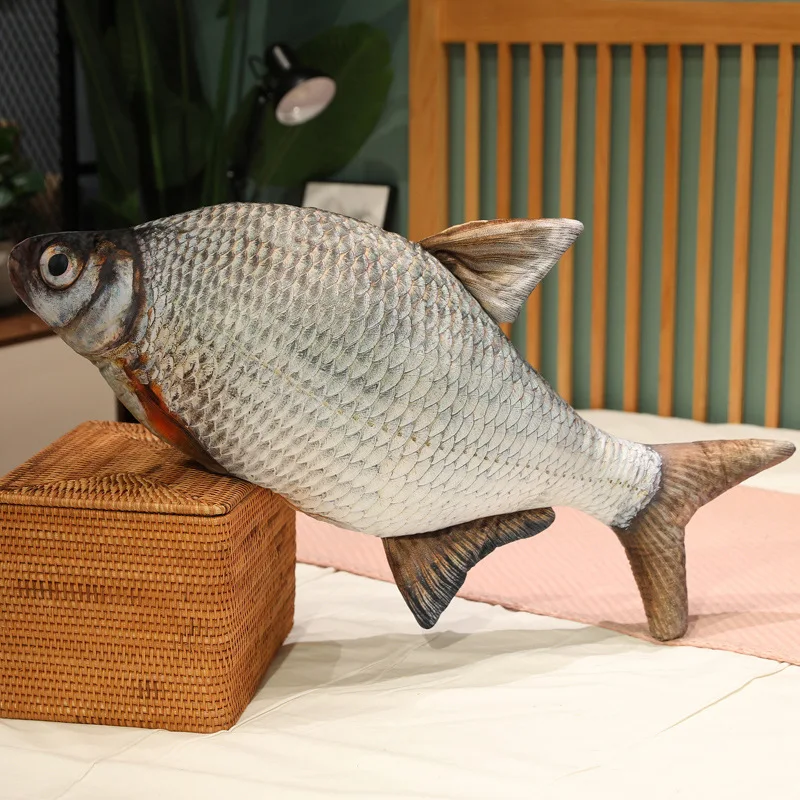 30-100 cm Simulation Lustige Fisch Plüsch Spielzeug Gefüllte Weiche Tier Karpfen Plüsch Kissen Kreative Schlaf Kissen für Kinder mädchen Weihnachten Geschenk – Detail 2