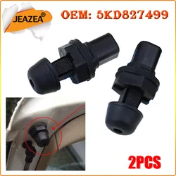 JEAZEA 2pcs Black Adjustable Buffer Block Trunk Lids 5KD827499 For VW Golf MK6 2009 2010 2011 2012 2013 2014