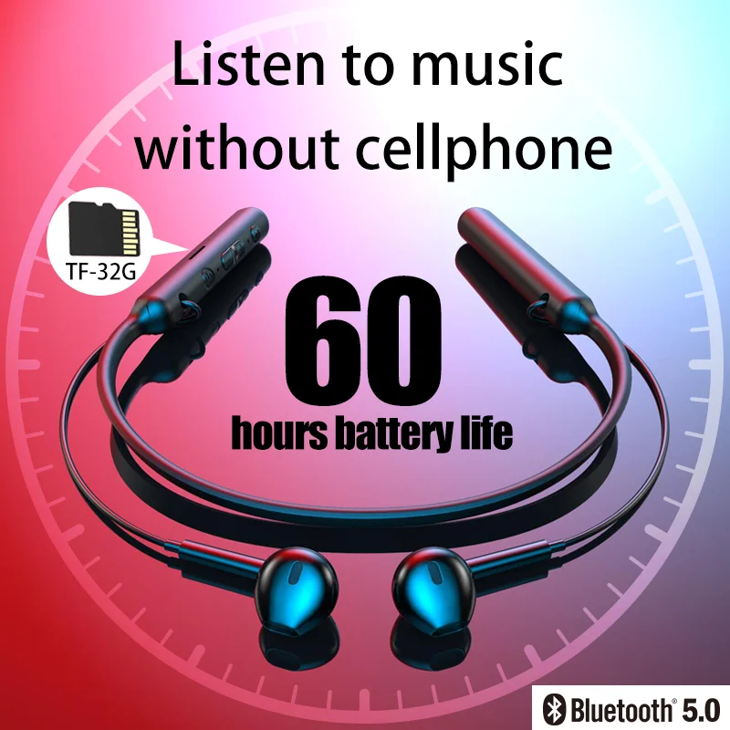 

Беспроводные наушники Bluetooth 5,0, водонепроницаемые, Hi-Fi, с картой