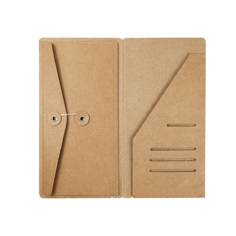 Traveler Notebook Kraft Paper Folder Standard Portable Passport Business Card Receipt Storage Envelope