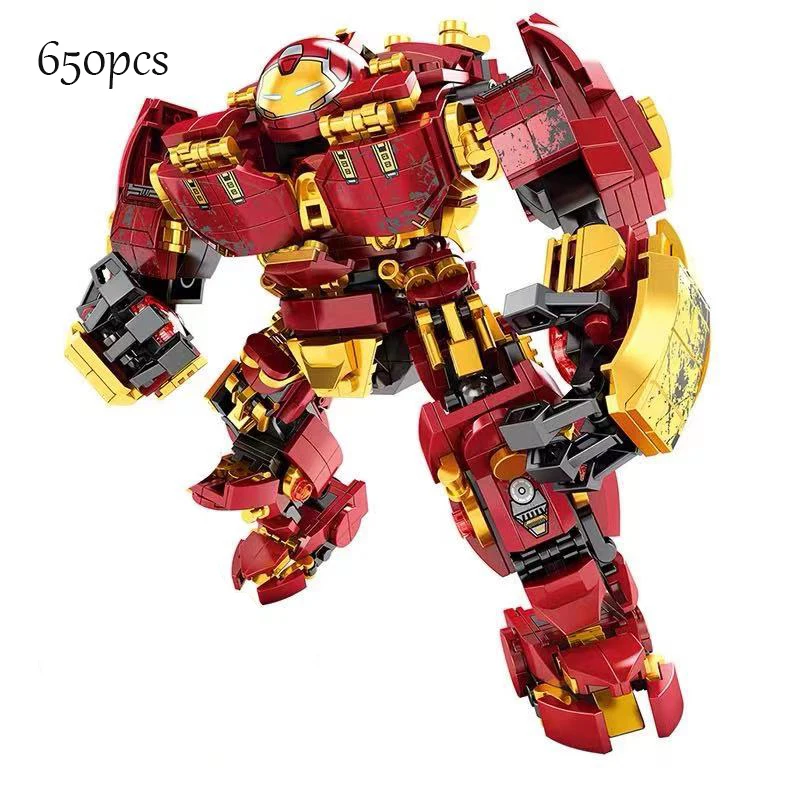 2022 Marl‘s Building Blocks Bricks Iron man Hulkbuster War Machine Super Heroes Avengers Infinity War Children Kids Toys Gifts