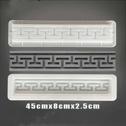 Cement Antique Brick Square Mould Garden Path Making Brick Mold 3D Carving Anti-Slip Concrete Plastic Paving Molds 45x8x2.5cm