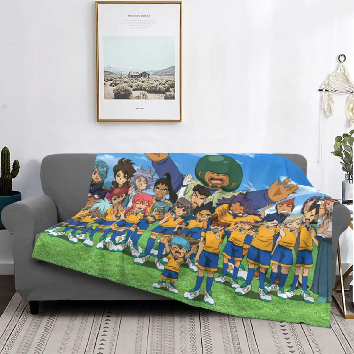 Inazuma Eleven Blankets Fleece Decoration Ultra-Soft Throw Blankets for Bedding Bedroom Plush Thin Quilt