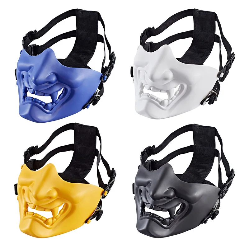 Tactics Airsoft Mask Halloween Cosplay Ghostface Mask Field Hunting Air Gun Equipment War Game CS Shooting Paintball Helmet Mask