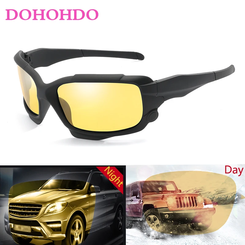 

DOHOHDO Car Driving Polarized Sunglasses Women Men Reflective Night Vision Anti-glare Goggles Car Sunshade Plarization Sunglasse