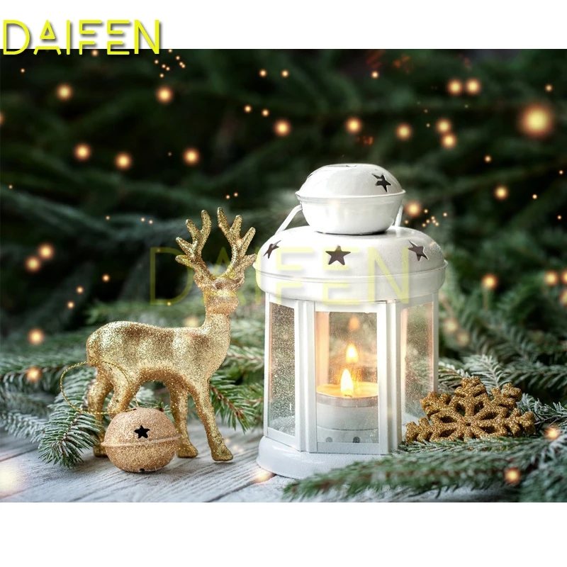 

Full Square Diamond embroidery Cross stitch Snowflake bell 5DDIY Diamond painting tree Full Round Diamond mosaic Candle deer elk