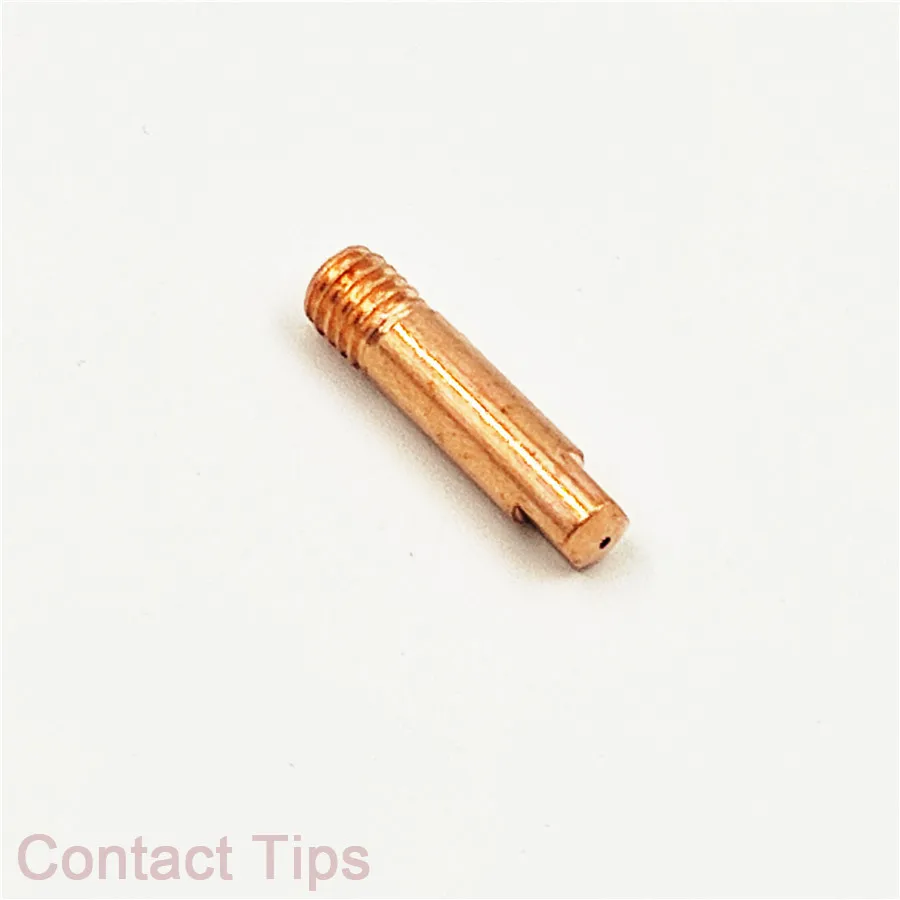 10/20 Tip Gas Nozzle MB-15AK M6*25mm Welding Torch Contact Contact Tip Gas Nozzle  0.6/0.8/0.9/1.0/1.2mm