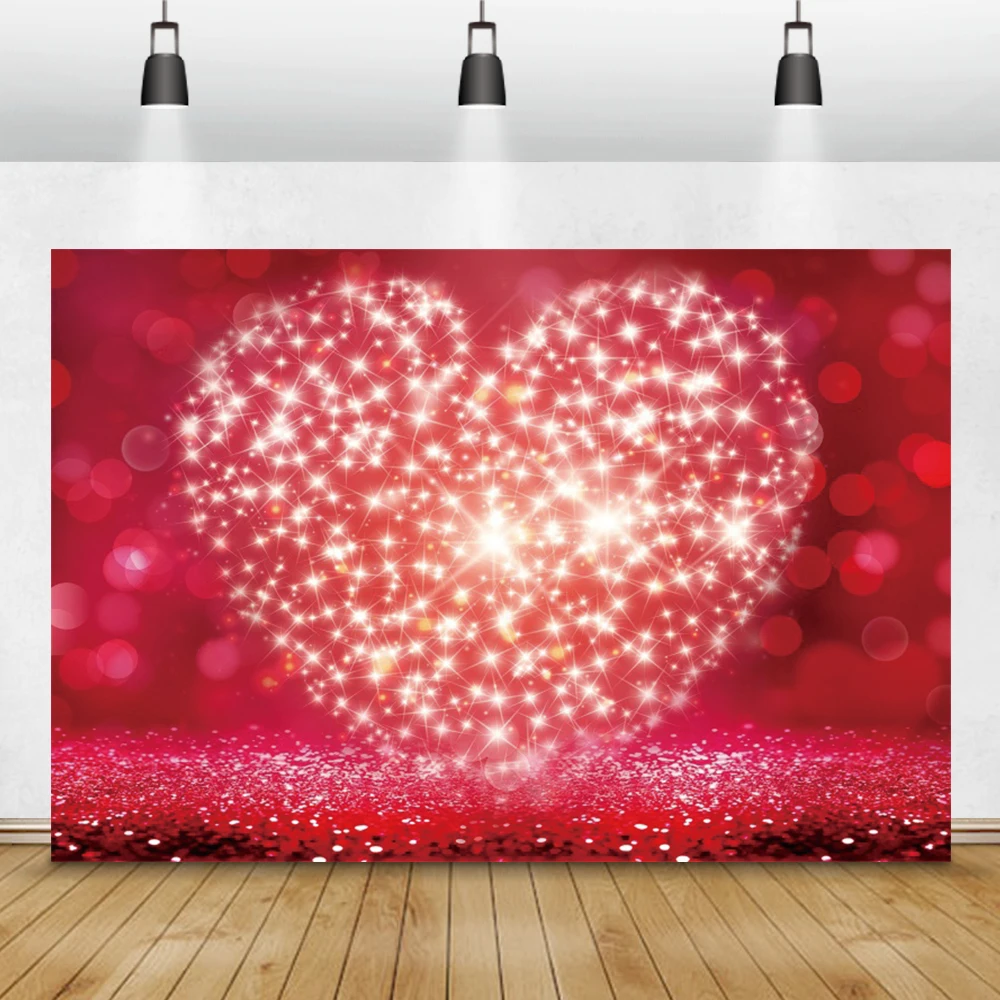 Mơ Màng Đèn Bokeh Phông Nền Chụp Ảnh Hồng Trái Tim Glinks Giả Tưởng Tình Yêu Cho Bé Họa Tiết Hình Nền Photocall Phòng Thu