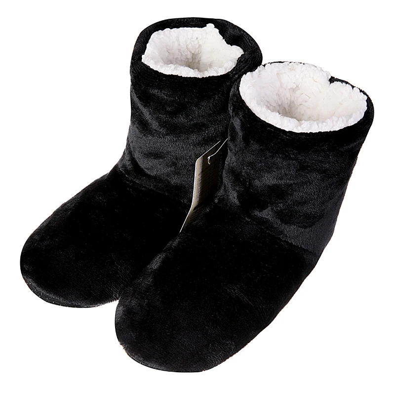 Glglgege-Sapatos de pelúcia quente para homens e mulheres, botas de chão, fundo macio, casa, skid, alta qualidade, inverno