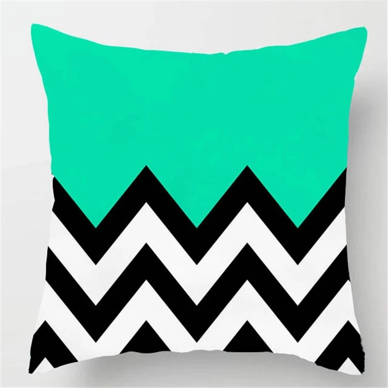 Cushion Covers Polyester Print Throw Pillows Cover Sofa Car Chairs Geometric Cushion Cover Polyester Pillow Case 45x45cm