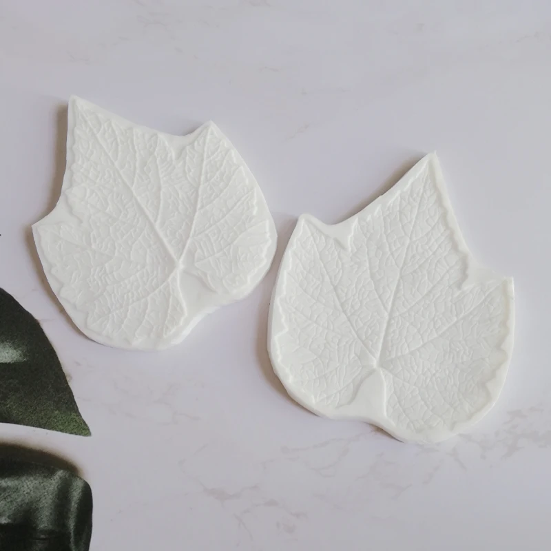 Large NEW Grape Leaves Petal Flower Silicone Fondant Cake Decorating Mold Sugarcraft Chocolate Baking Tool M2654