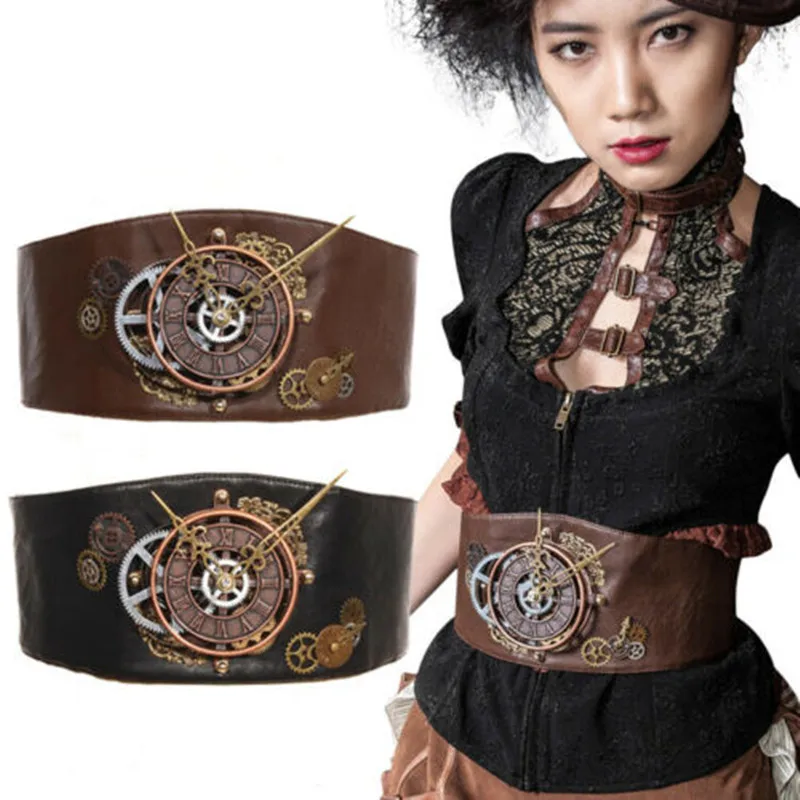 RQ-BL Breiter Steampunk Accessory Clockwork Belt SP072 for women