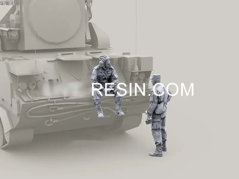 1/35 Resin Model Figure GK,2 Figure , Unassembled and unpainted kit