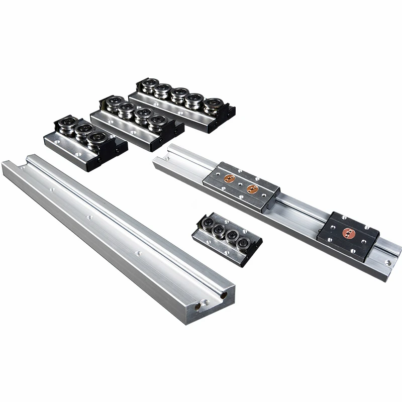 The length of 1/2 PCS built-in dual-axis linear guide SGR20 is 150-1150mm + roller slider SGB20-3/4/5 wheel + locking series