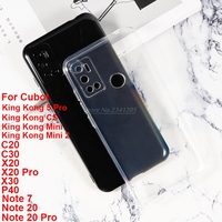 Transparent Phone Case For Cubot C20 C30 X30 P40 X20 Pro Silicon Case on Cubot King Kong 5 Pro Mini 2 Kingkong CS Tempered Glass