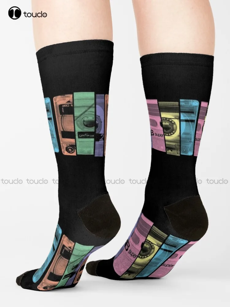 Mix Tape 1.0 Socks Soccer Socks Women Christmas Gift Unisex Adult Teen Youth Socks Custom 360° Digital Print Women Men